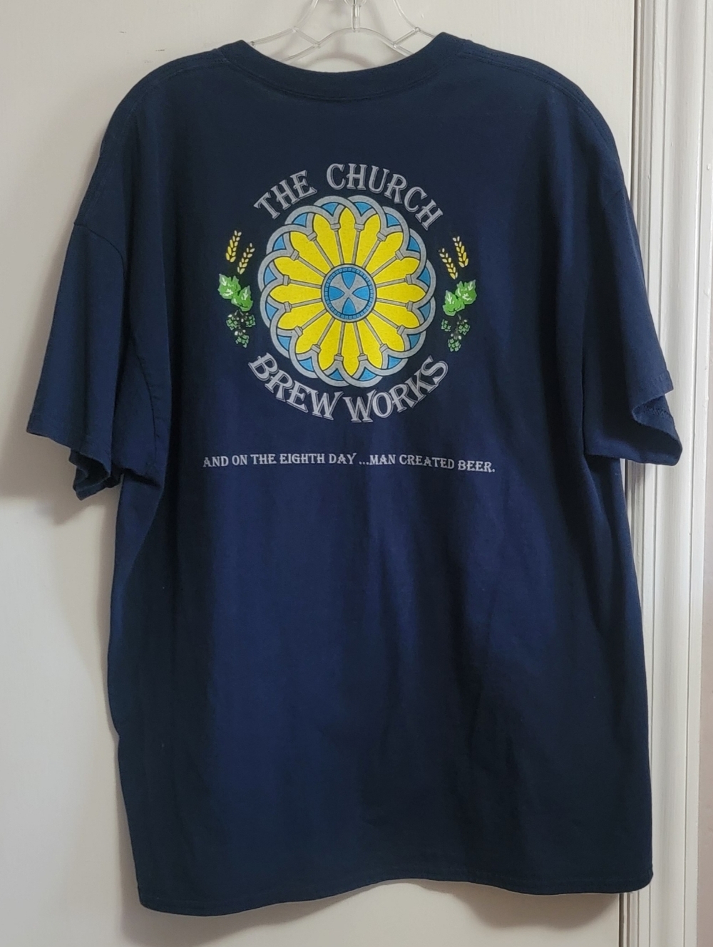 Church Brew Works navy blue T-shirt
